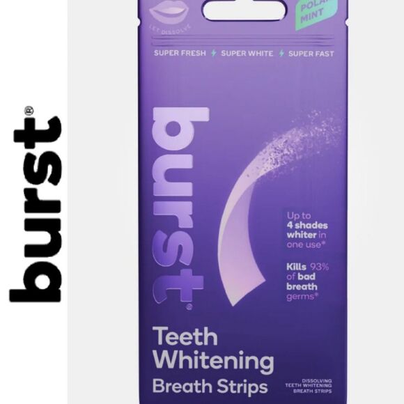 Burst Teeth Whitening Breath Strips- Polar Mint - Picture 1 of 9